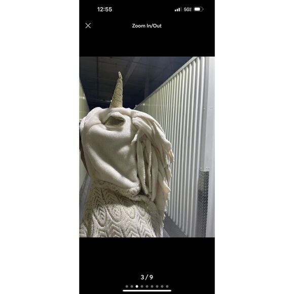 Justice Blanket novelty character unicorn hooded throw blanket/shawl - Picture 3 of 8